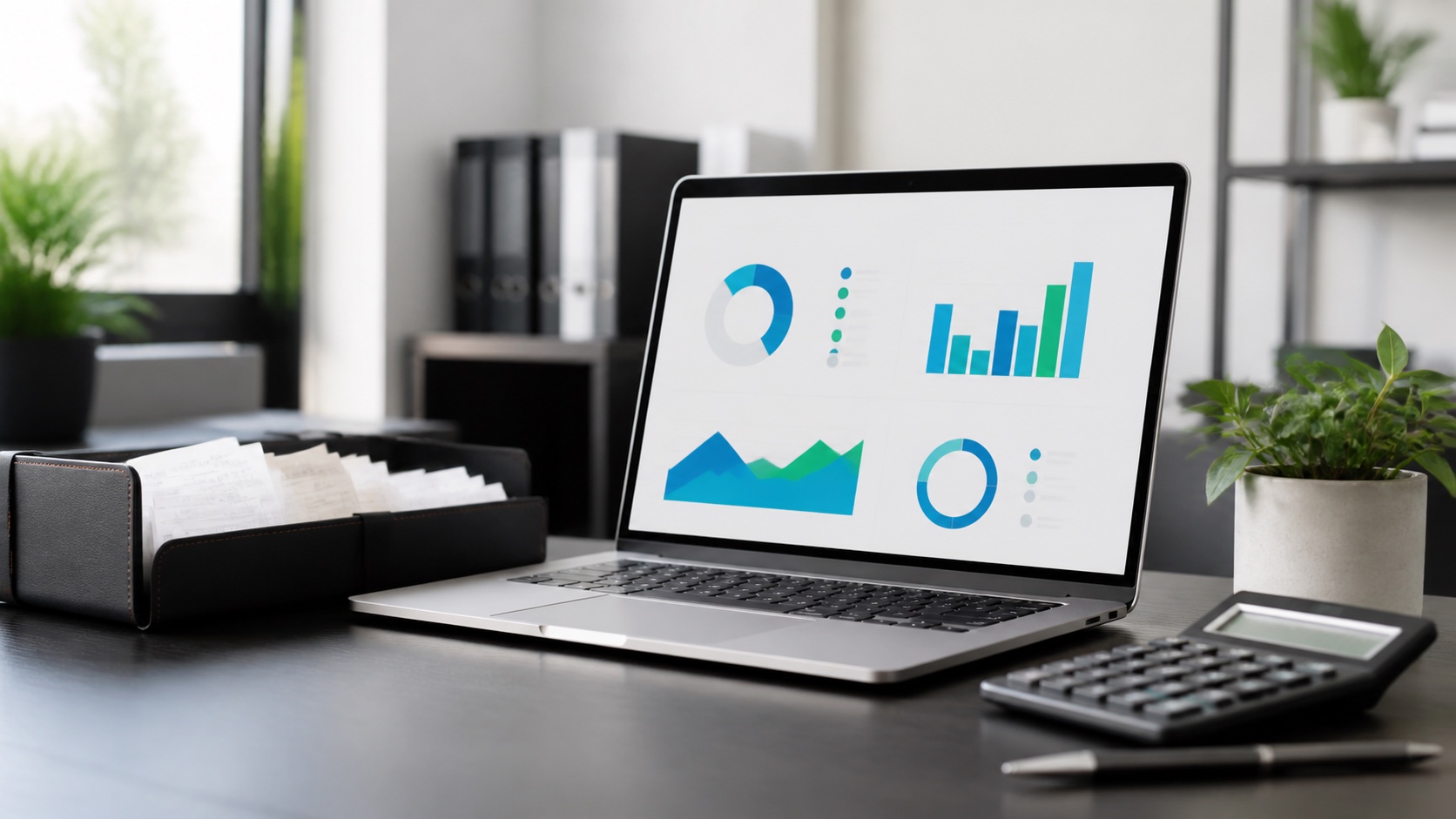 VAT dashboard and digital records on a laptop